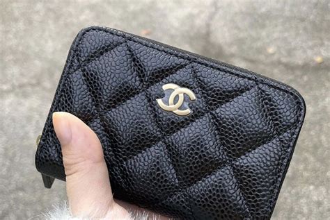 chanel card holder classic flap|chanel card holder zip wallet.